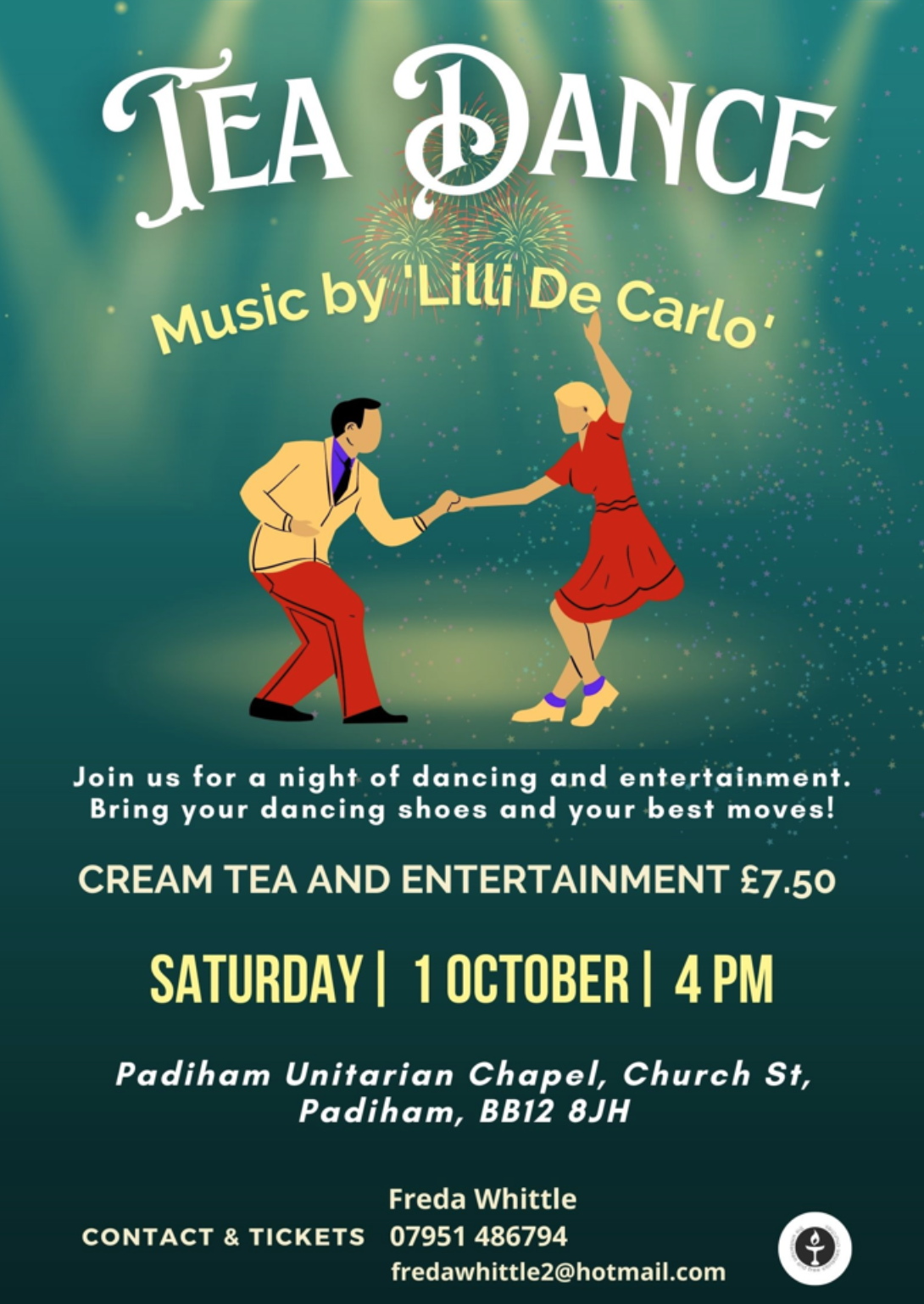 Padiham Tea Dance Poster